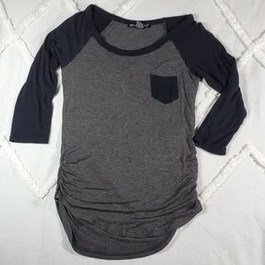 3/4 Sleeve Baseball Style Shirt